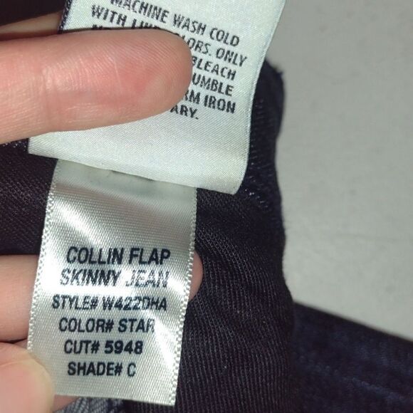 HUDSON Collin flap skinny jeans dark wash size 25 - Picture 12 of 14